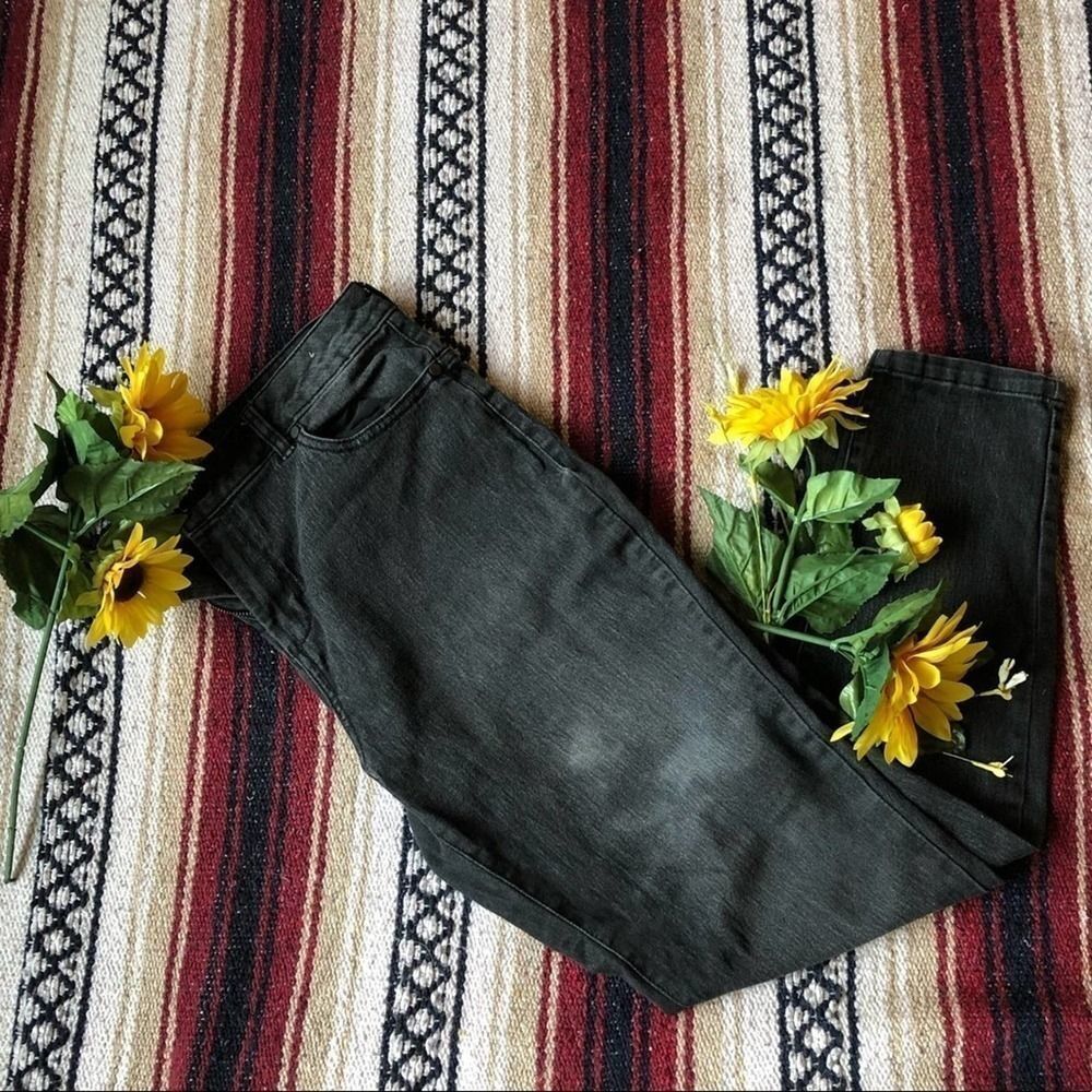 *403 Route 66 Distressed Black Skinny Jeans